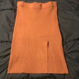 Abercrombie & Fitch Copper Sweater Midi Skirt NWOT